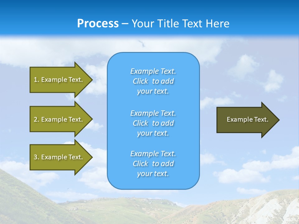 A Picture Of A Road With A Sky In The Background PowerPoint Template