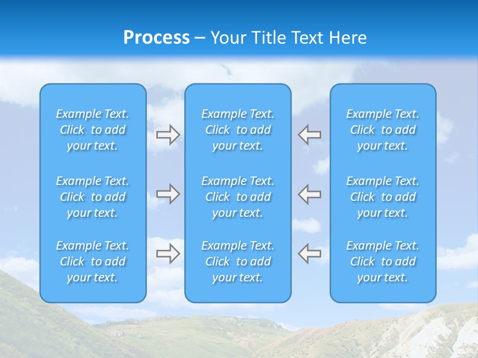 A Picture Of A Road With A Sky In The Background PowerPoint Template