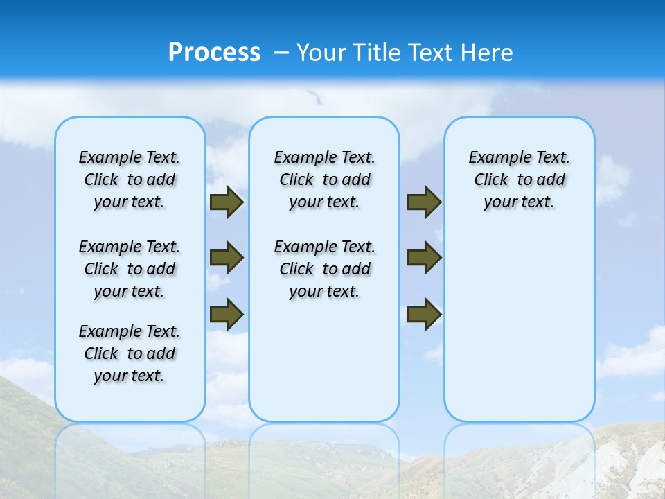 A Picture Of A Road With A Sky In The Background PowerPoint Template