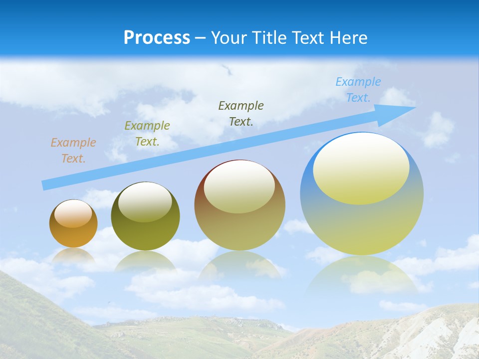 A Picture Of A Road With A Sky In The Background PowerPoint Template