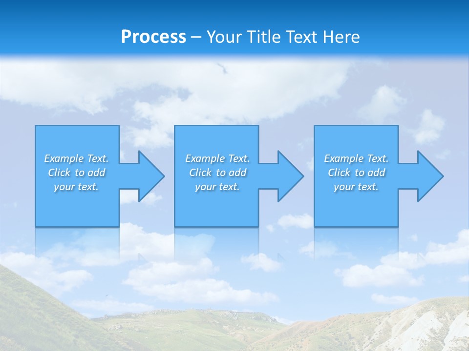 A Picture Of A Road With A Sky In The Background PowerPoint Template