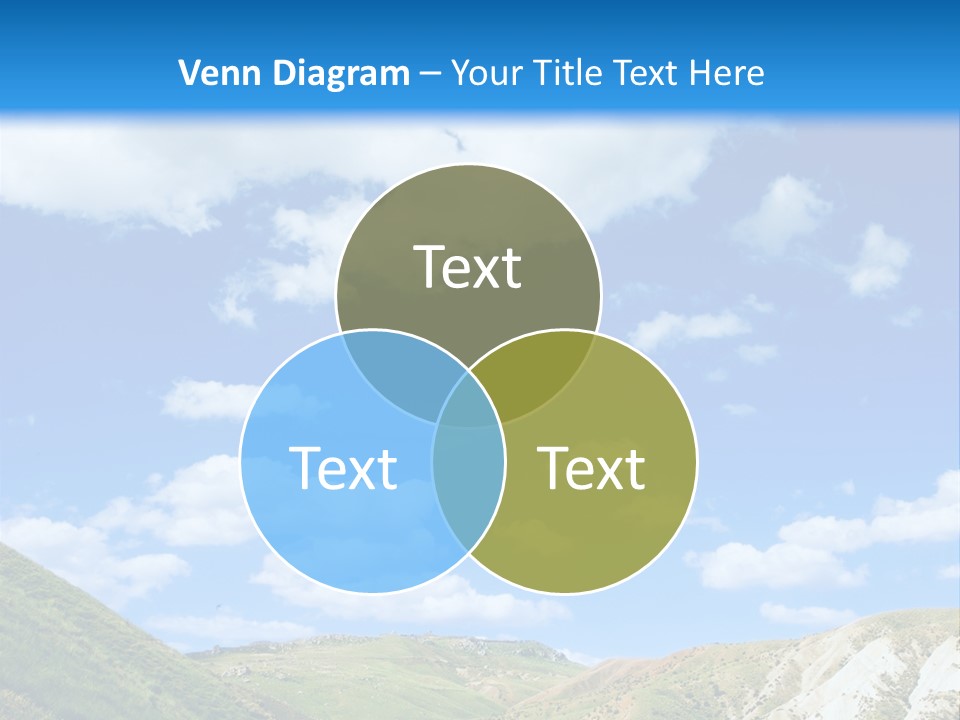 A Picture Of A Road With A Sky In The Background PowerPoint Template