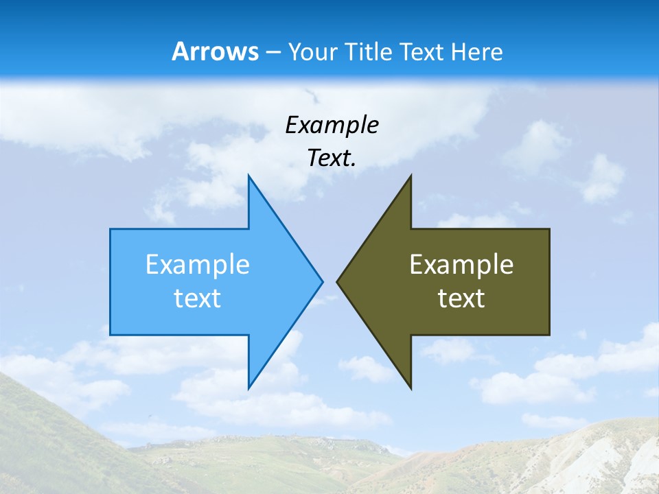 A Picture Of A Road With A Sky In The Background PowerPoint Template