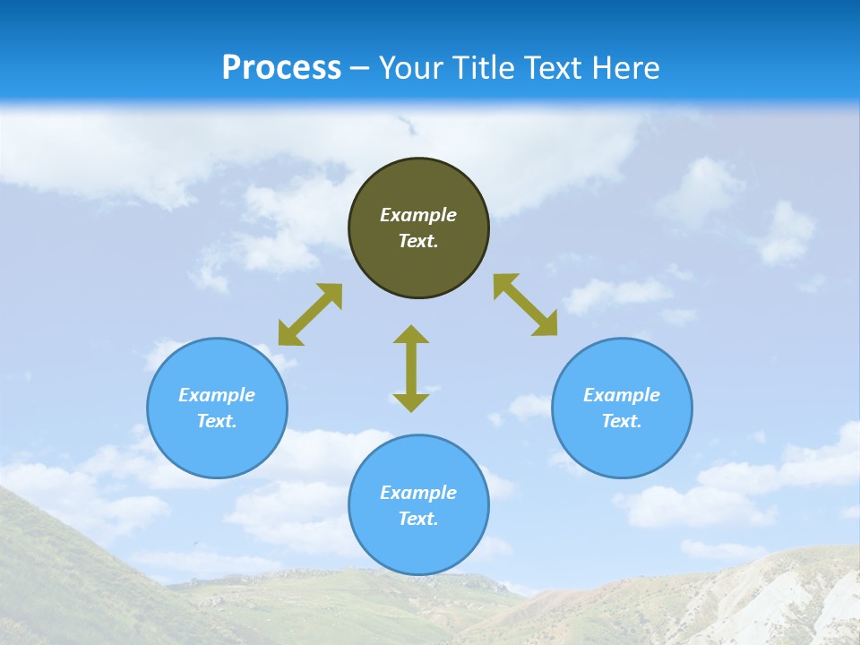 A Picture Of A Road With A Sky In The Background PowerPoint Template