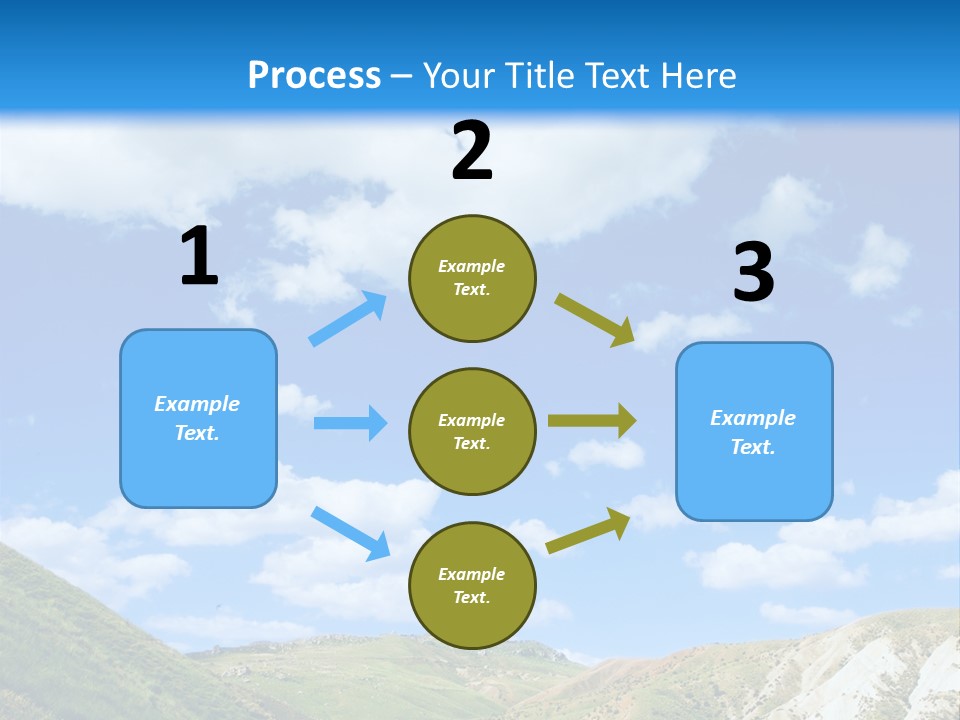 A Picture Of A Road With A Sky In The Background PowerPoint Template