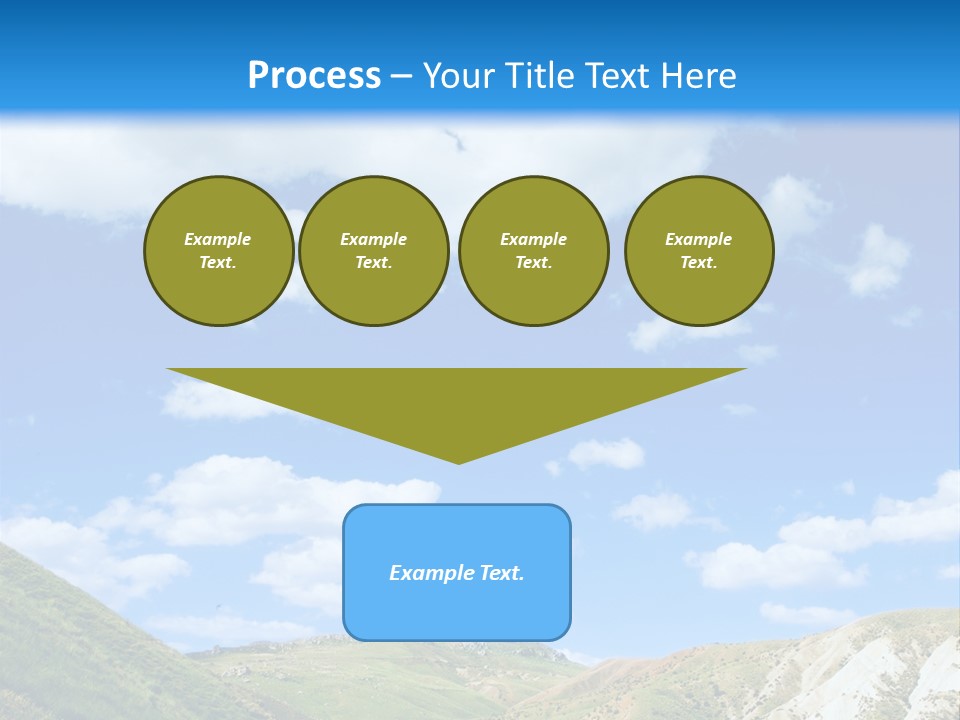 A Picture Of A Road With A Sky In The Background PowerPoint Template