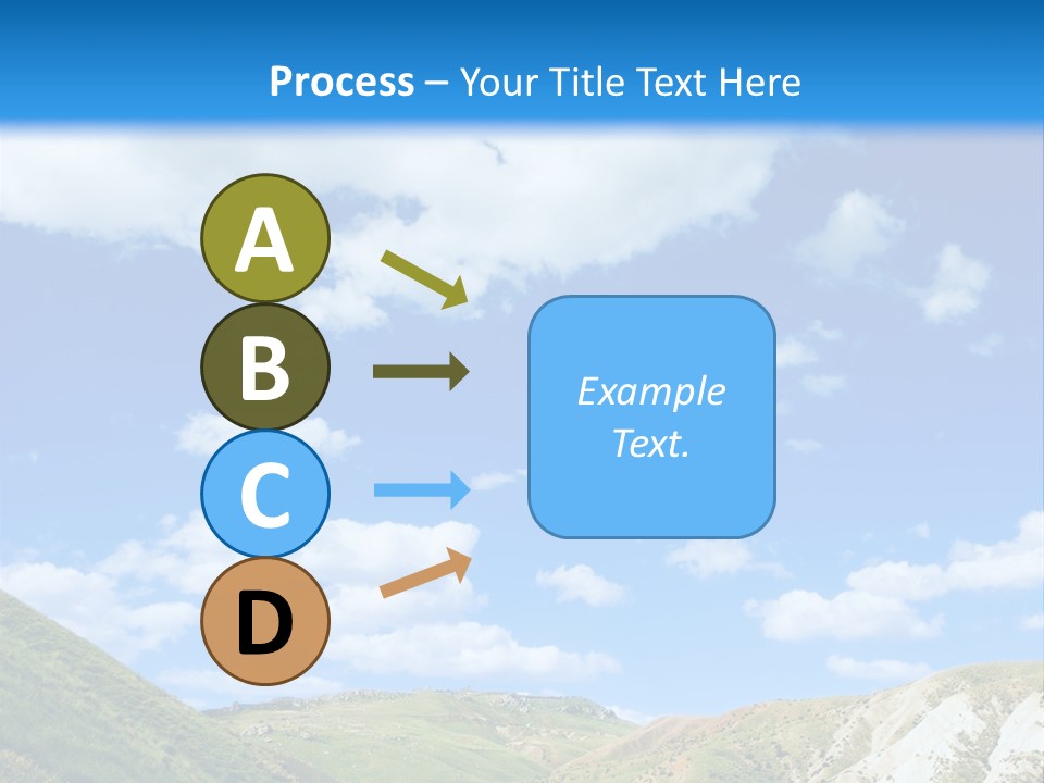 A Picture Of A Road With A Sky In The Background PowerPoint Template
