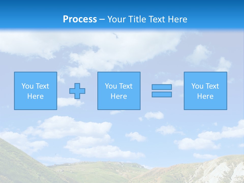 A Picture Of A Road With A Sky In The Background PowerPoint Template