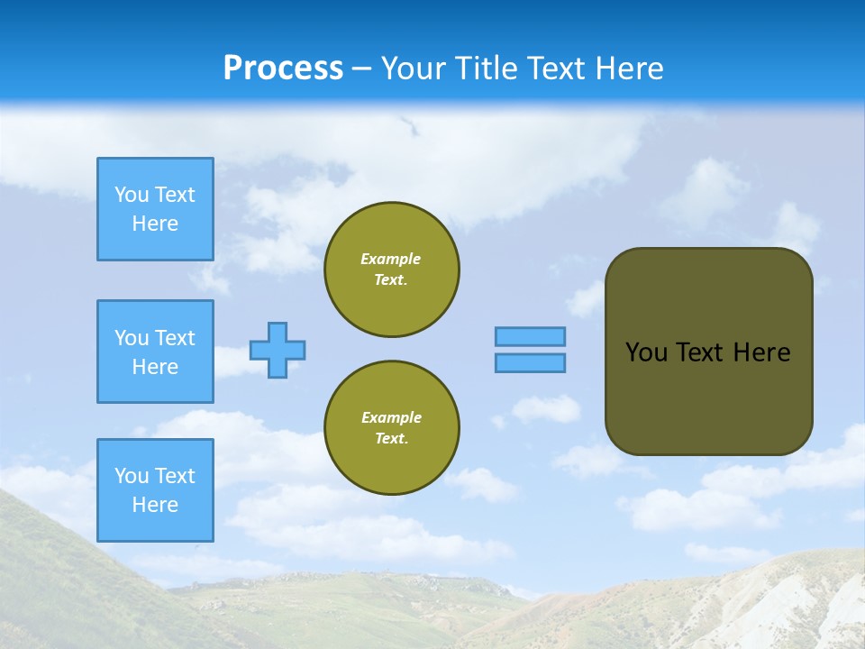 A Picture Of A Road With A Sky In The Background PowerPoint Template
