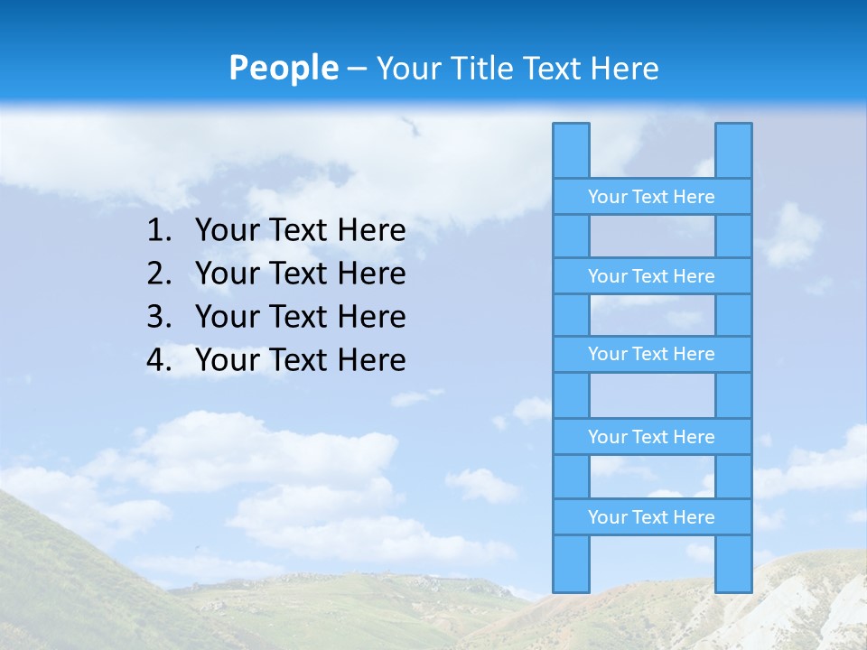 A Picture Of A Road With A Sky In The Background PowerPoint Template