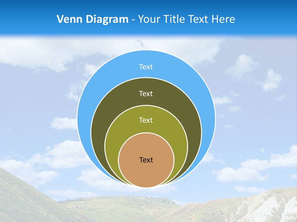 A Picture Of A Road With A Sky In The Background PowerPoint Template