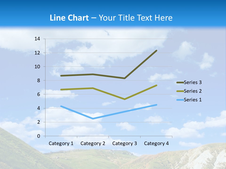 A Picture Of A Road With A Sky In The Background PowerPoint Template