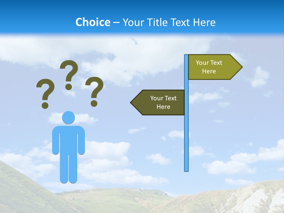 A Picture Of A Road With A Sky In The Background PowerPoint Template
