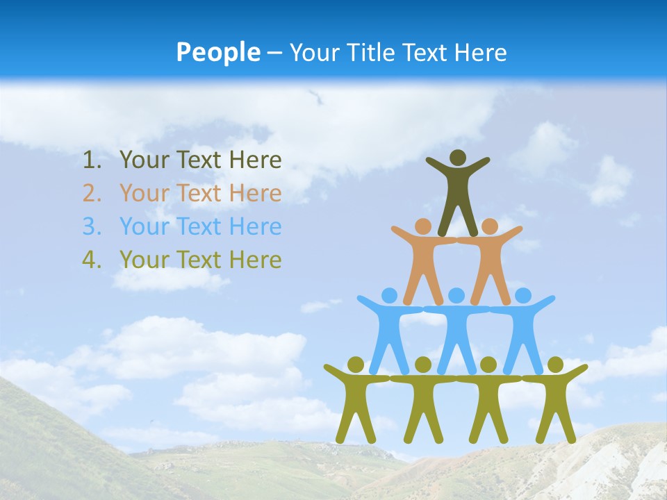 A Picture Of A Road With A Sky In The Background PowerPoint Template