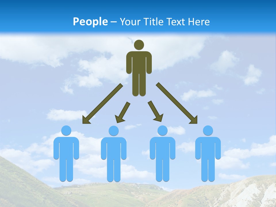 A Picture Of A Road With A Sky In The Background PowerPoint Template