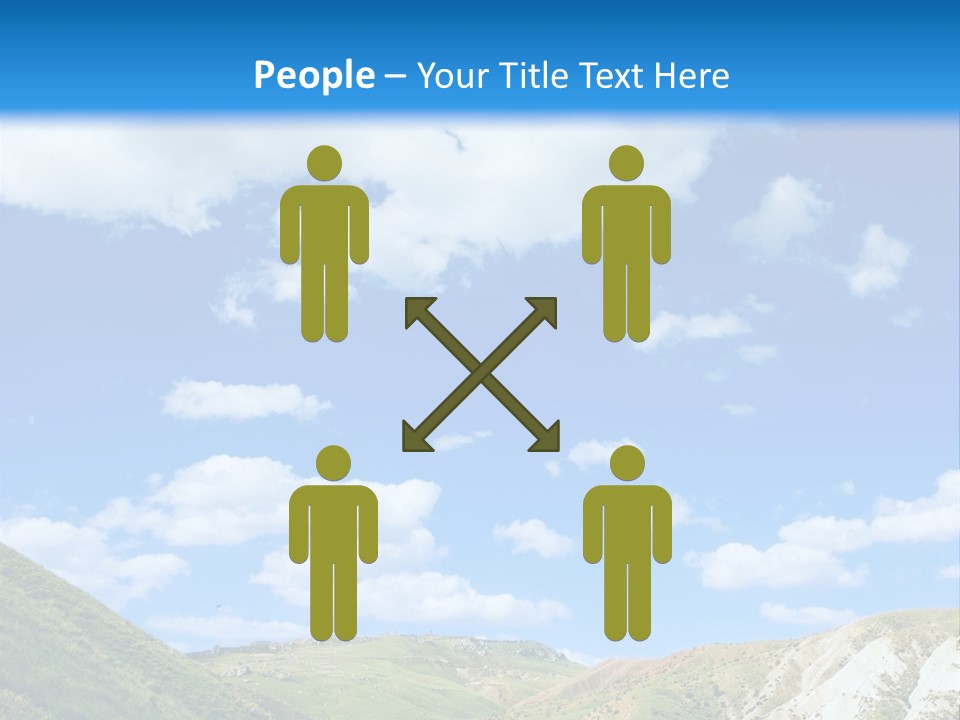 A Picture Of A Road With A Sky In The Background PowerPoint Template