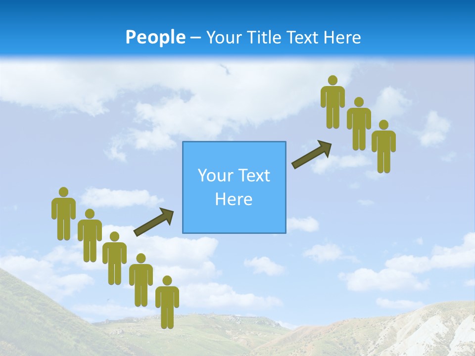 A Picture Of A Road With A Sky In The Background PowerPoint Template