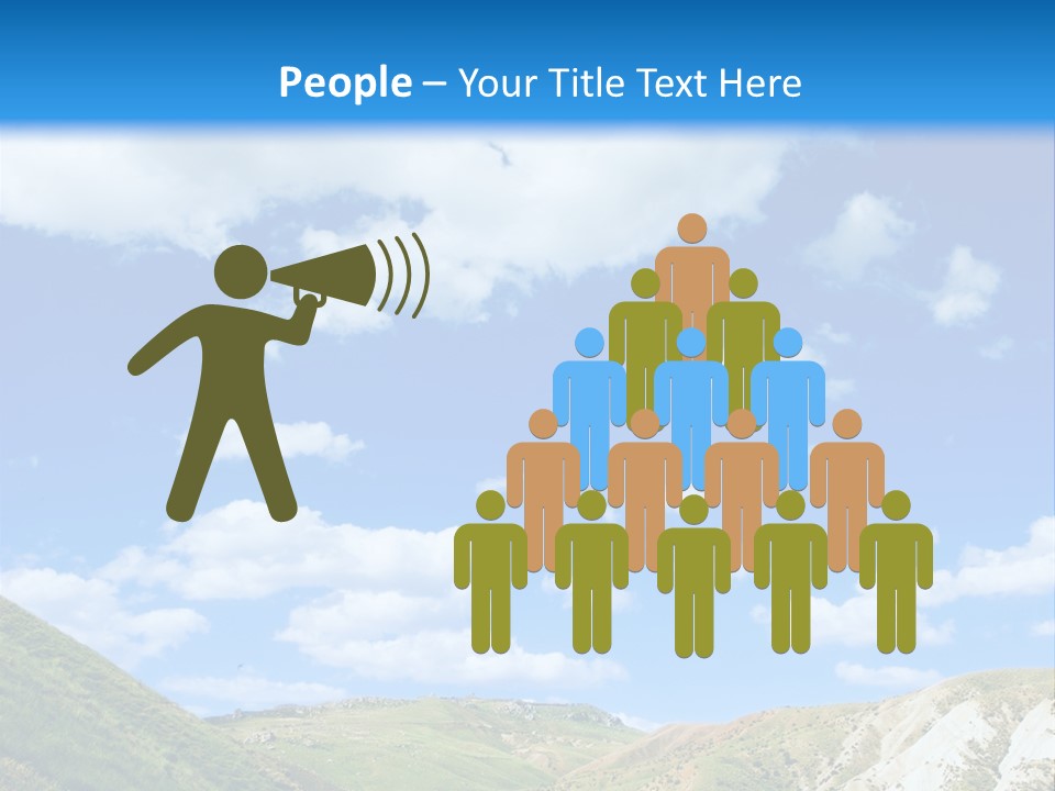 A Picture Of A Road With A Sky In The Background PowerPoint Template