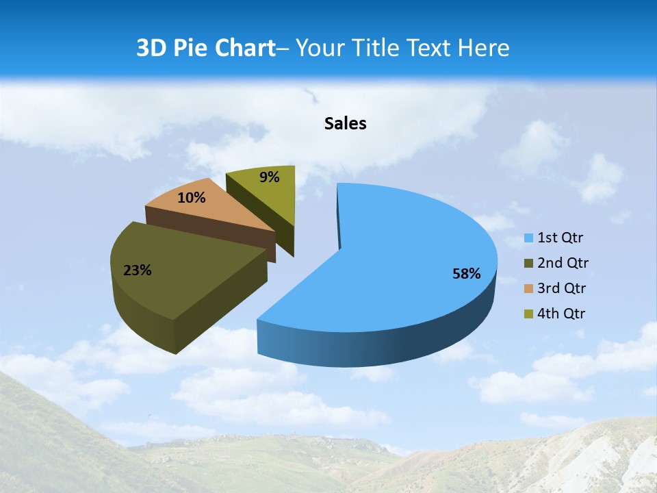 A Picture Of A Road With A Sky In The Background PowerPoint Template