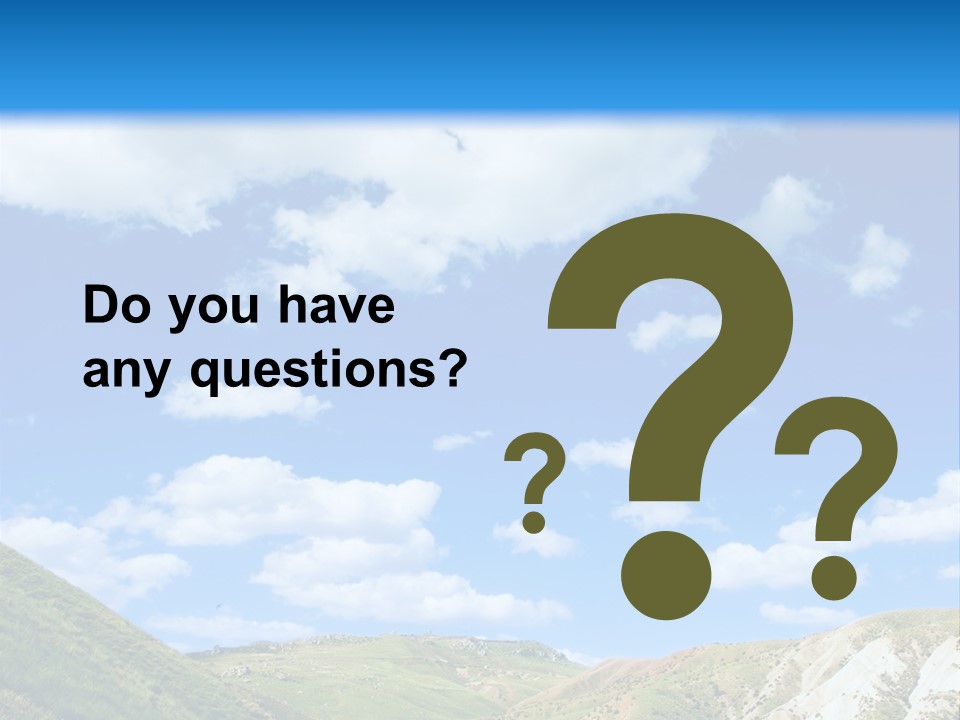 A Picture Of A Road With A Sky In The Background PowerPoint Template