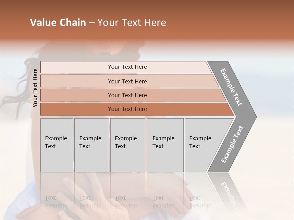 Fit Young Brunette Pilates Instructor Showing Different Exercises On A White Background A Blue Yoga Mat. White Background Not Isolated PowerPoint Template
