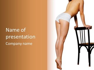 Beautiful Young Girls Body PowerPoint Template