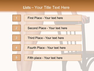 Beautiful Young Girls Body PowerPoint Template