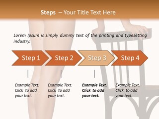 Beautiful Young Girls Body PowerPoint Template