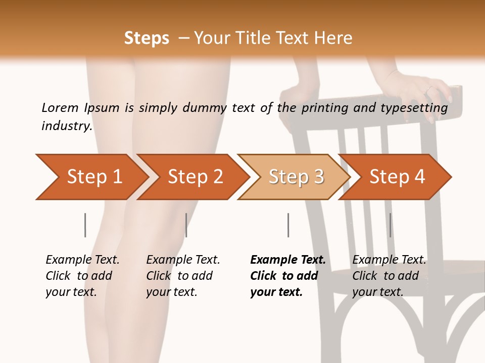 Beautiful Young Girls Body PowerPoint Template