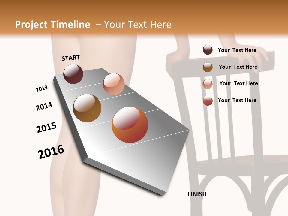 Beautiful Young Girls Body PowerPoint Template