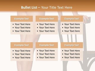 Beautiful Young Girls Body PowerPoint Template