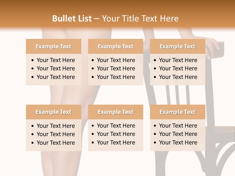 Beautiful Young Girls Body PowerPoint Template