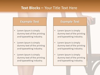Beautiful Young Girls Body PowerPoint Template
