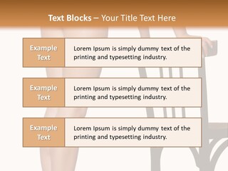 Beautiful Young Girls Body PowerPoint Template