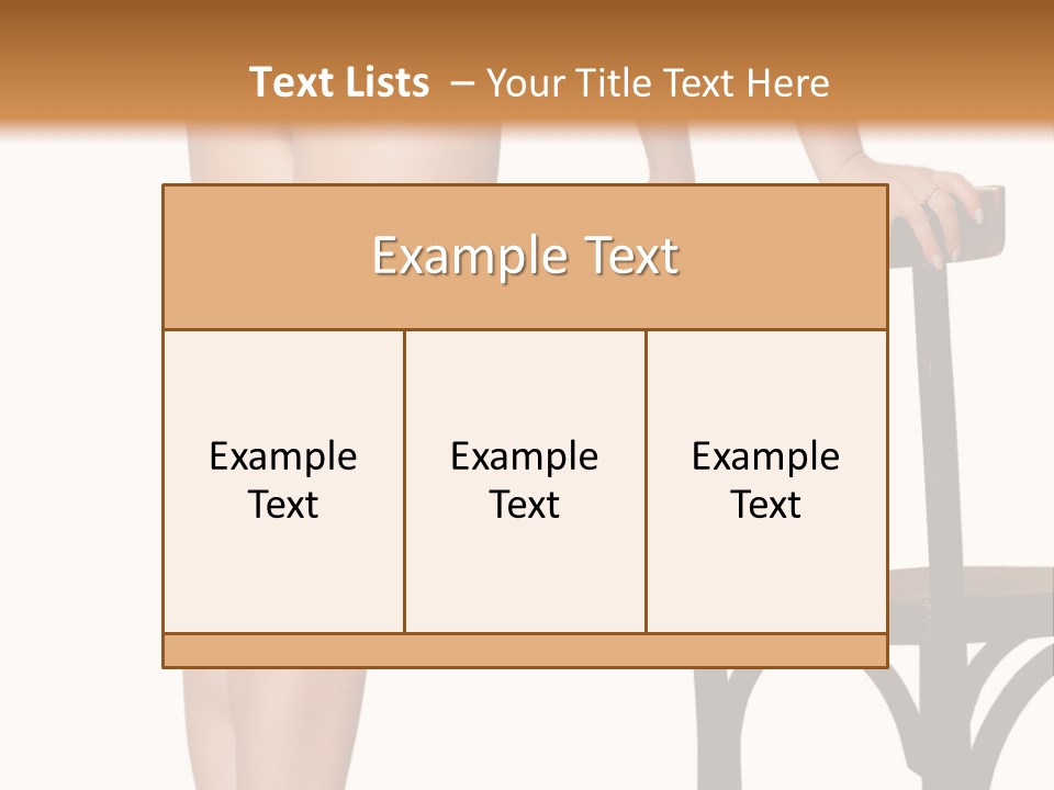 Beautiful Young Girls Body PowerPoint Template