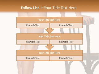 Beautiful Young Girls Body PowerPoint Template
