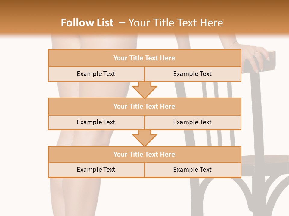 Beautiful Young Girls Body PowerPoint Template