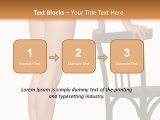 Beautiful Young Girls Body PowerPoint Template