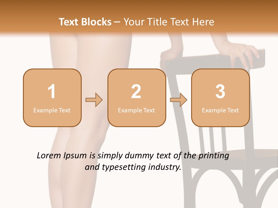 Beautiful Young Girls Body PowerPoint Template