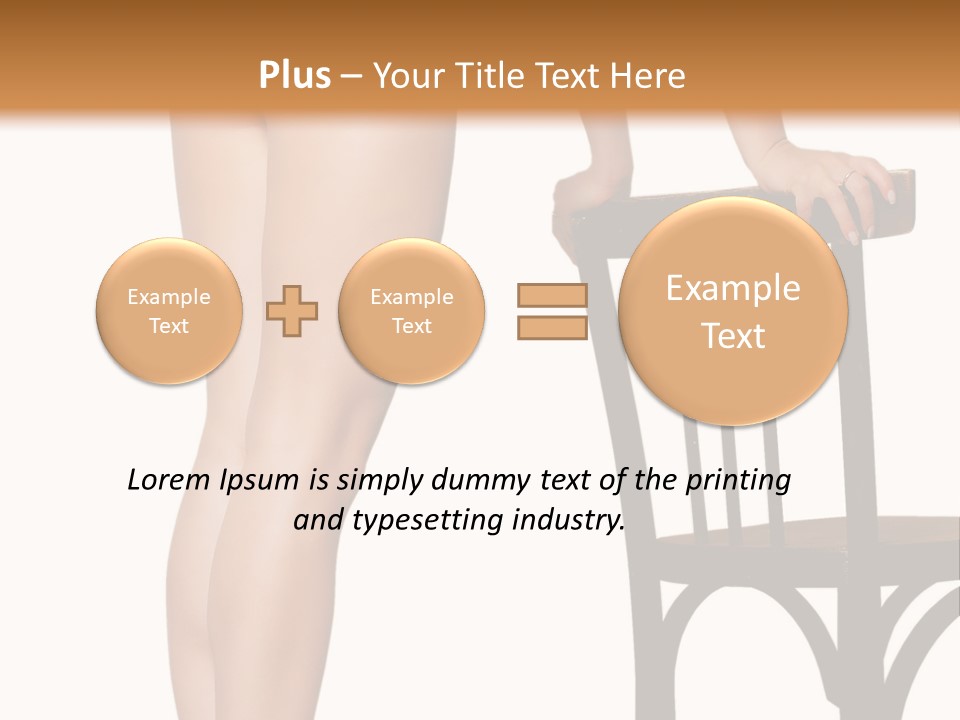 Beautiful Young Girls Body PowerPoint Template