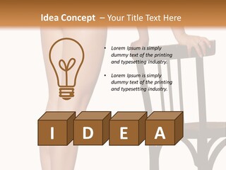 Beautiful Young Girls Body PowerPoint Template