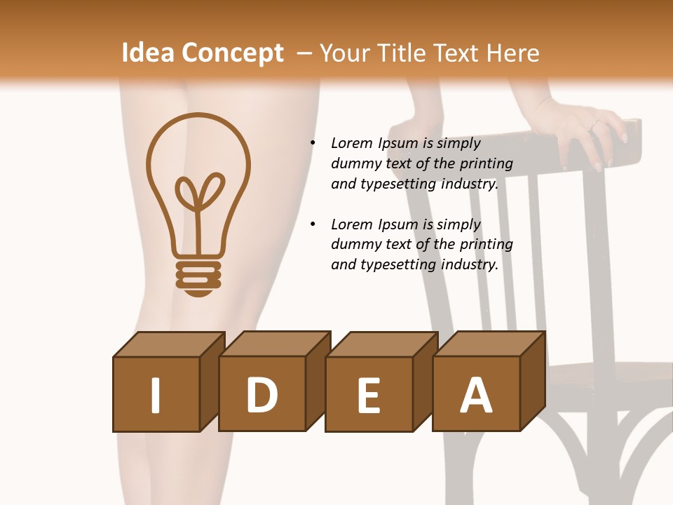 Beautiful Young Girls Body PowerPoint Template