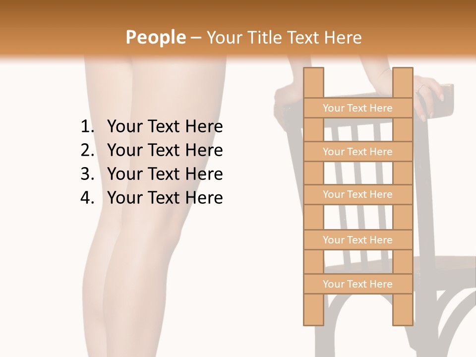 Beautiful Young Girls Body PowerPoint Template