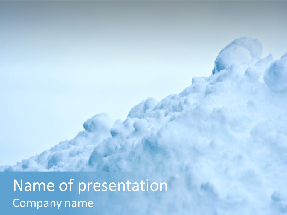 Pile Of Snow PowerPoint Template