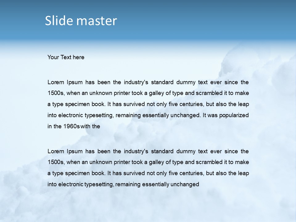 Pile Of Snow PowerPoint Template