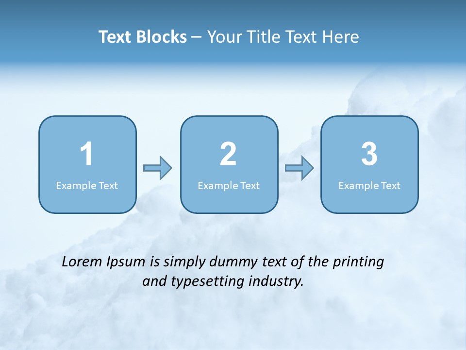 Pile Of Snow PowerPoint Template