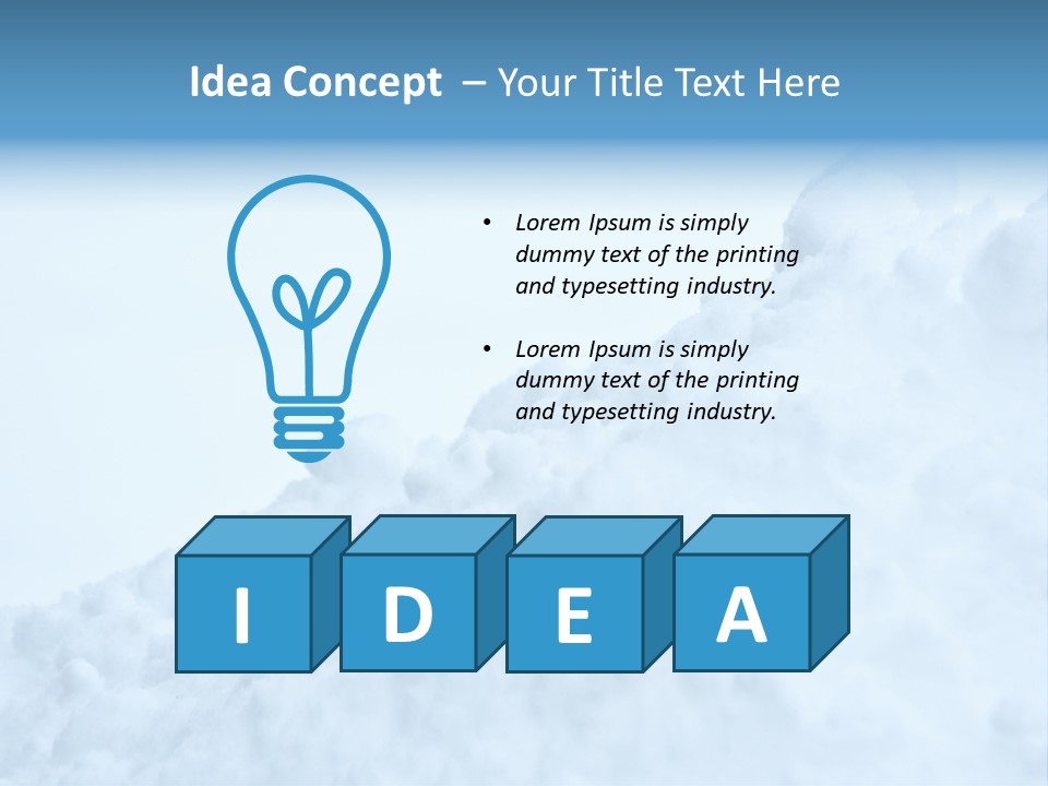 Pile Of Snow PowerPoint Template