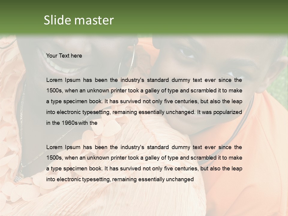 Mother And Son PowerPoint Template