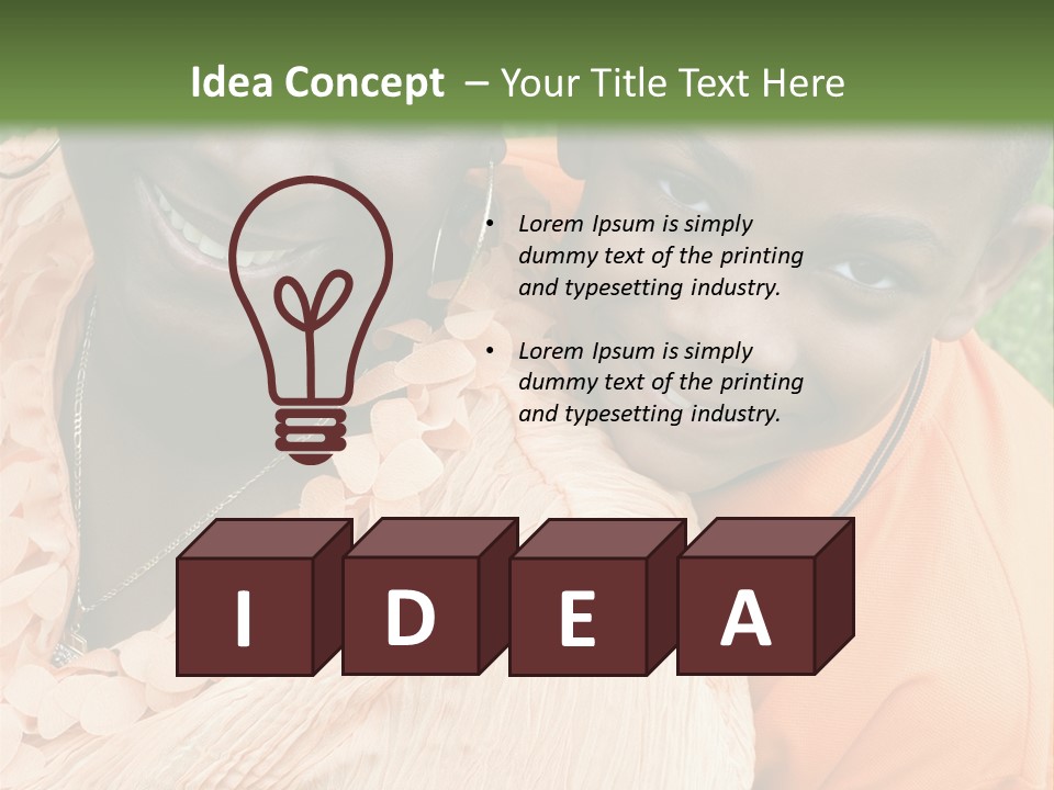 Mother And Son PowerPoint Template