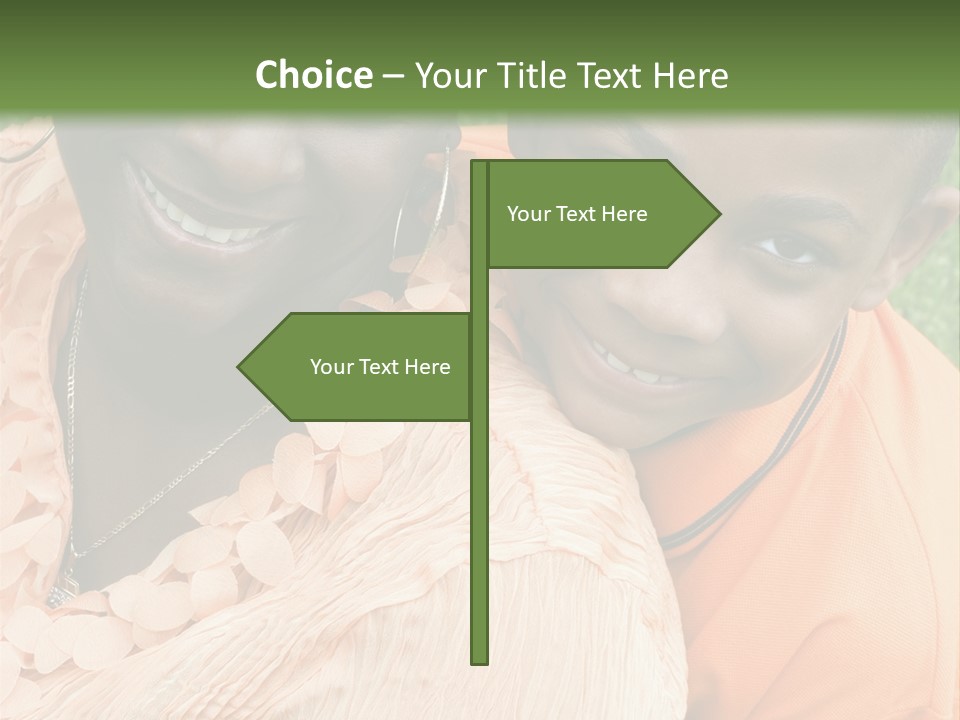 Mother And Son PowerPoint Template